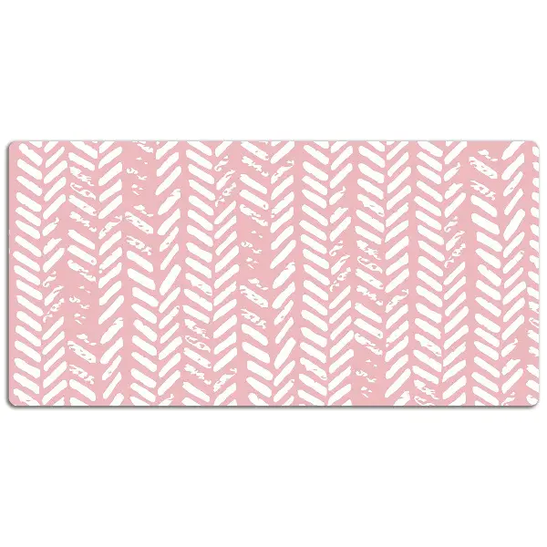 Podloga za pisalno mizo Pink herringbone