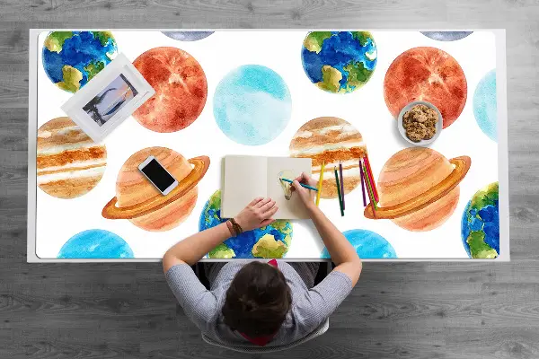 Podloga za mizo Colorful planets