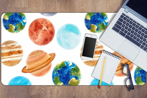 Podloga za mizo Colorful planets