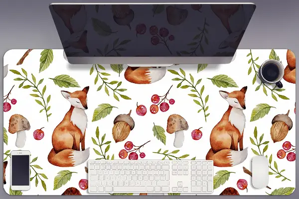 Namizna podloga Fox and forest fruit