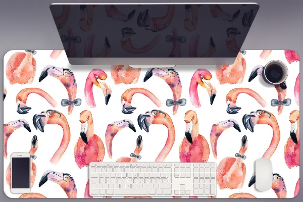 Podloga za pisalno mizo Crazy flamingos