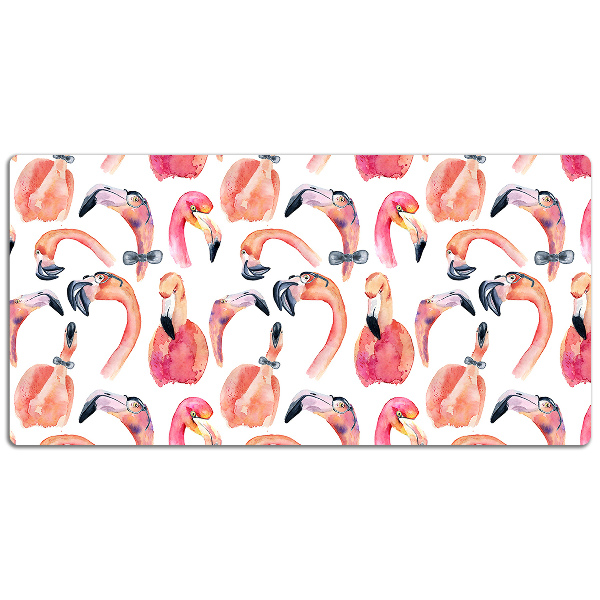 Podloga za pisalno mizo Crazy flamingos