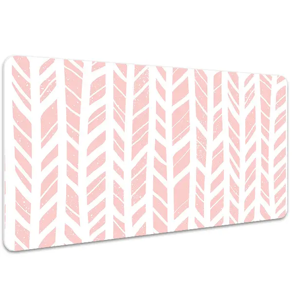 Podloga za pisalno mizo Pink herringbone