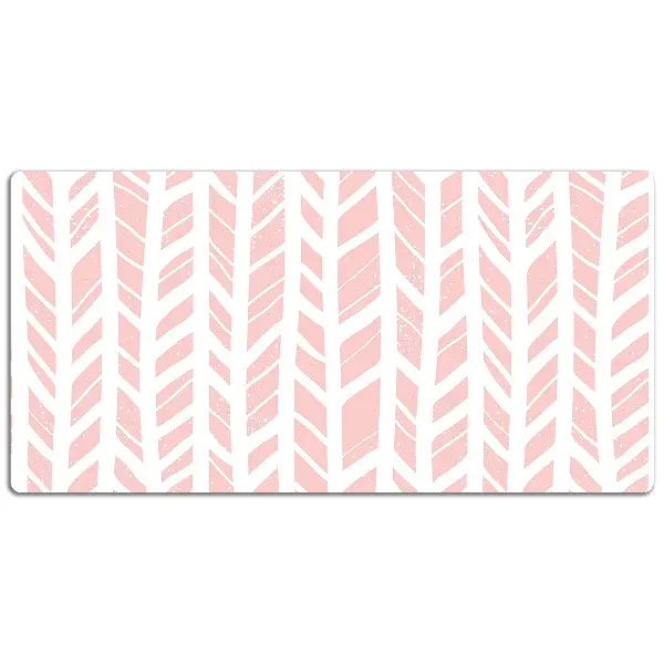 Podloga za pisalno mizo Pink herringbone