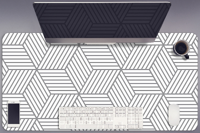 Podloga za pisalno mizo Gray 3D cubes