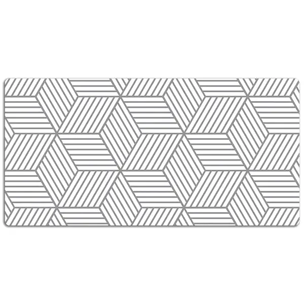 Podloga za pisalno mizo Gray 3D cubes