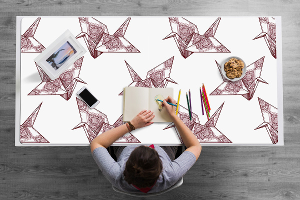 Podloga za pisalno mizo Origami birds