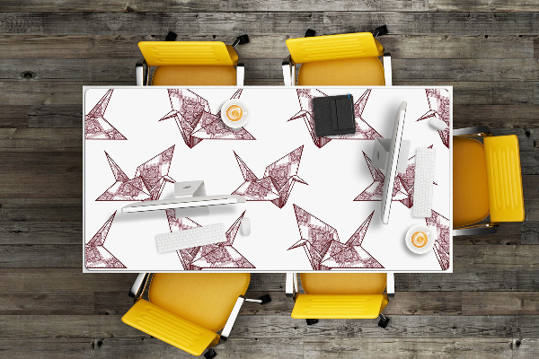 Podloga za pisalno mizo Origami birds