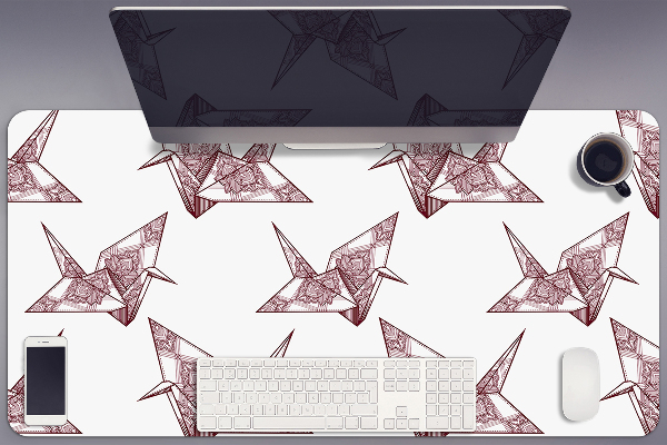Podloga za pisalno mizo Origami birds