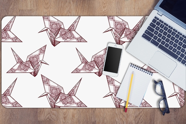 Podloga za pisalno mizo Origami birds