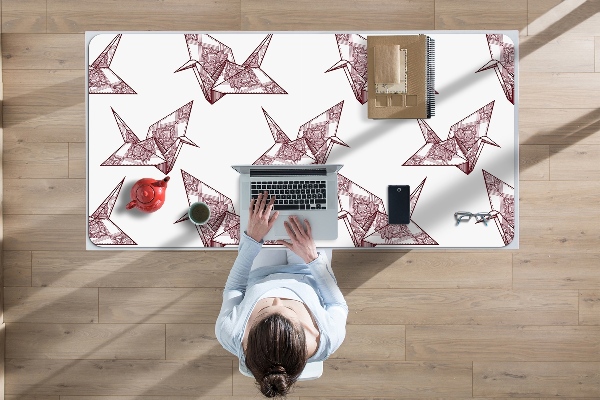 Podloga za pisalno mizo Origami birds