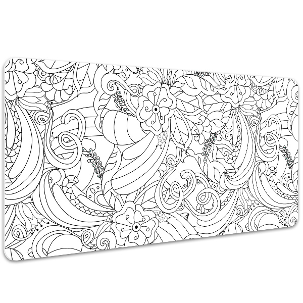 Podloga za pisalno mizo Doodle pattern