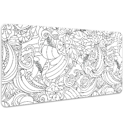 Podloga za pisalno mizo Doodle pattern