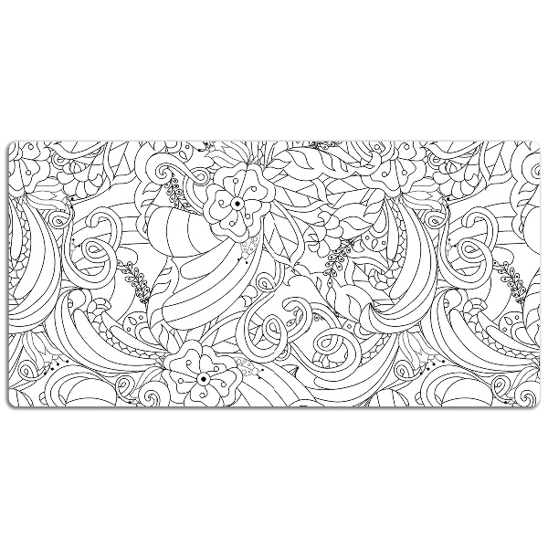 Podloga za pisalno mizo Doodle pattern