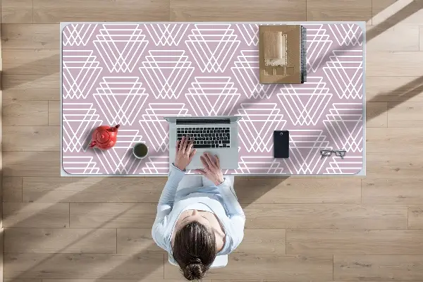 Namizna podloga Pink triangles