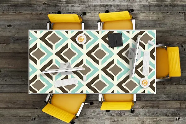Podloga za pisalno mizo Retro pattern