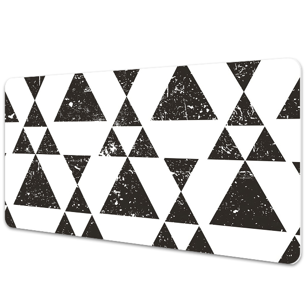 Podloga za pisalno mizo Black and white triangles