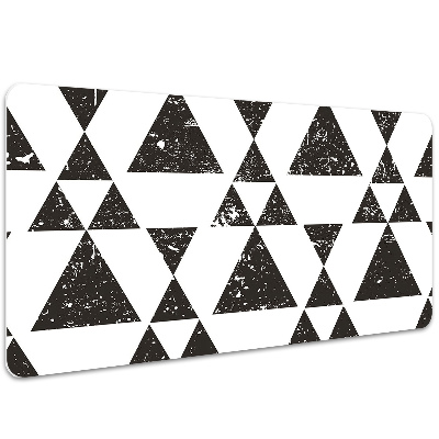 Podloga za pisalno mizo Black and white triangles