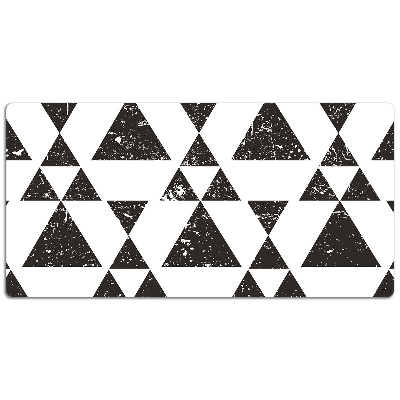 Podloga za pisalno mizo Black and white triangles