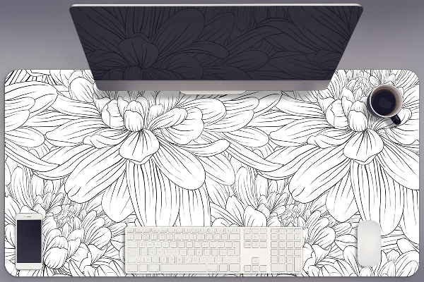 Namizna podloga Sketched flowers