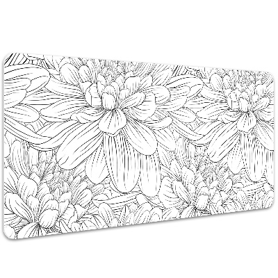 Namizna podloga Sketched flowers