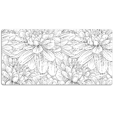 Namizna podloga Sketched flowers