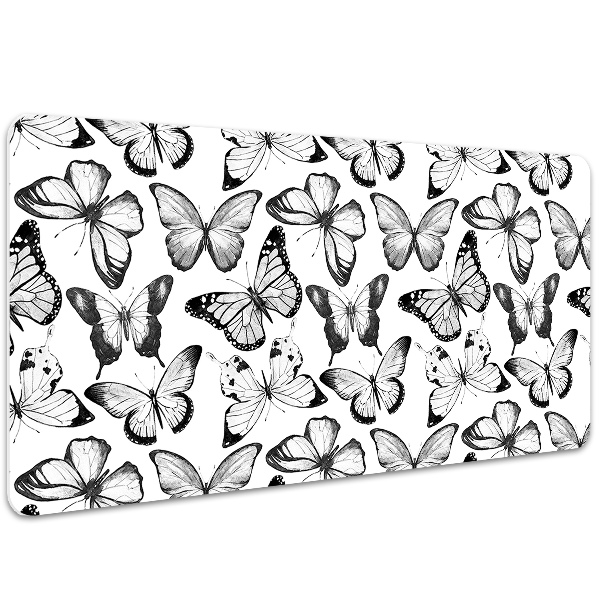 Namizna podloga Black and white butterfly