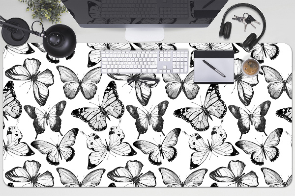 Namizna podloga Black and white butterfly