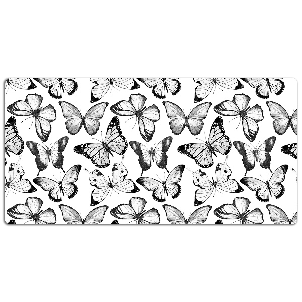 Namizna podloga Black and white butterfly