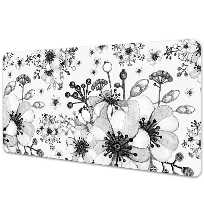Podloga za pisalno mizo Black and white pattern