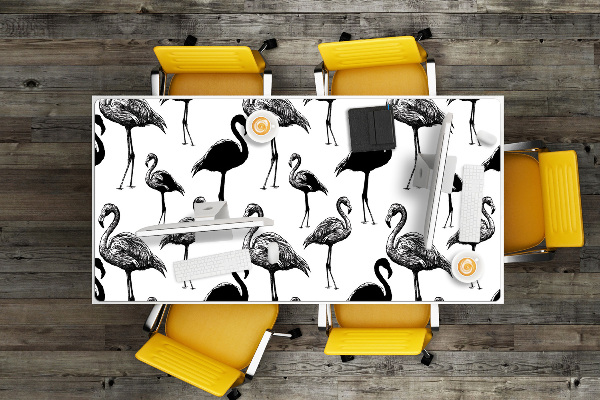 Podloga za pisalno mizo Retro style of flamingo