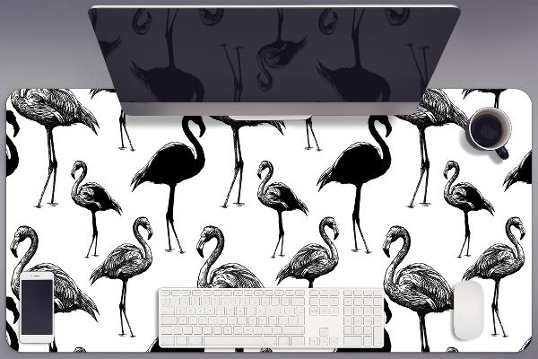 Podloga za pisalno mizo Retro style of flamingo