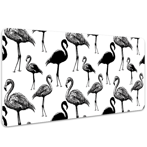 Podloga za pisalno mizo Retro style of flamingo