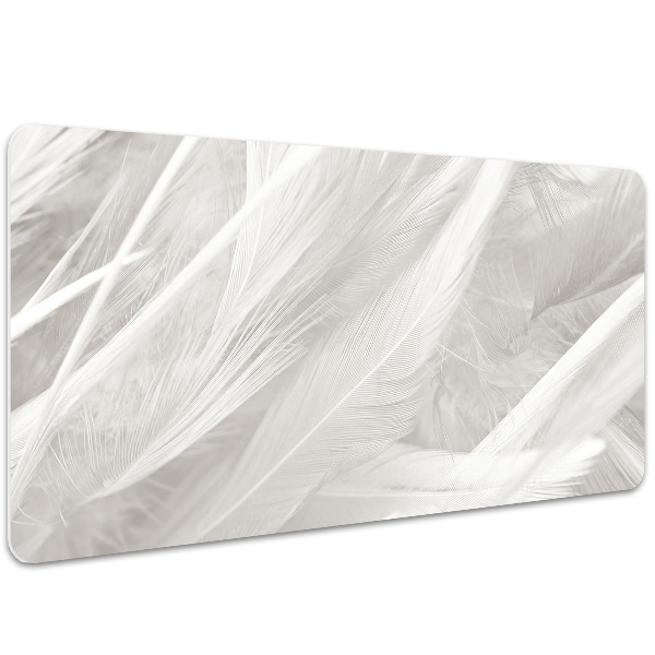 Namizna podloga Beautiful white feathers