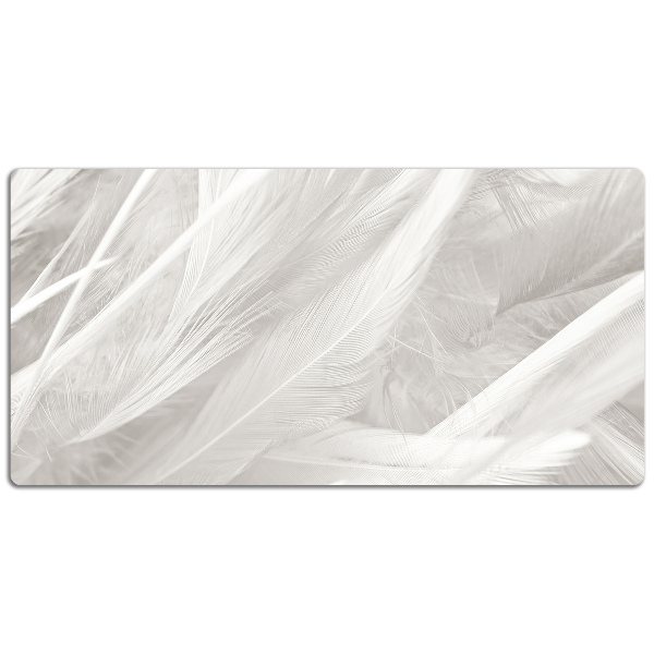 Namizna podloga Beautiful white feathers