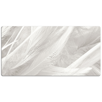 Namizna podloga Beautiful white feathers