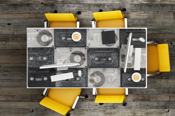 Namizna podloga Old cassettes