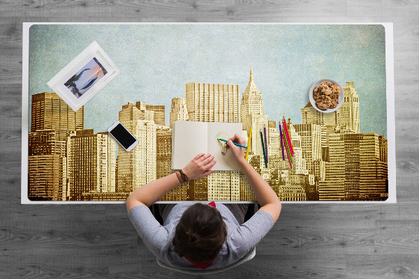 Namizna podloga Manhattan skyscrapers