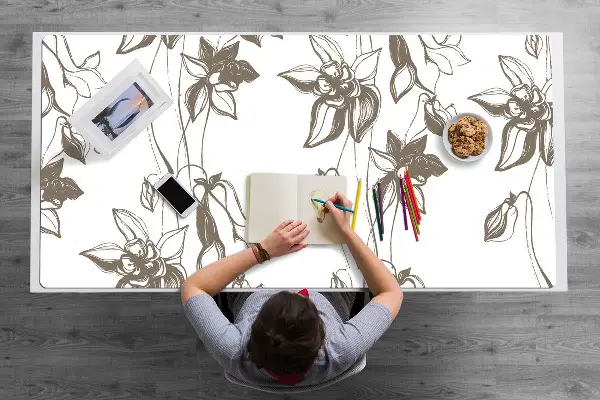 Podloga za pisalno mizo Flower drawing