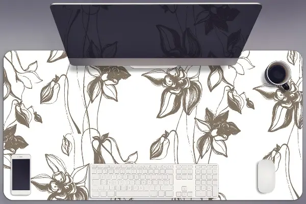 Podloga za pisalno mizo Flower drawing