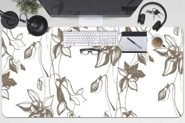 Podloga za pisalno mizo Flower drawing