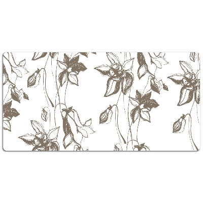 Podloga za pisalno mizo Flower drawing