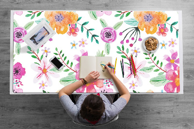 Podloga za pisalno mizo Flower drawing