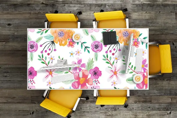 Podloga za pisalno mizo Flower drawing