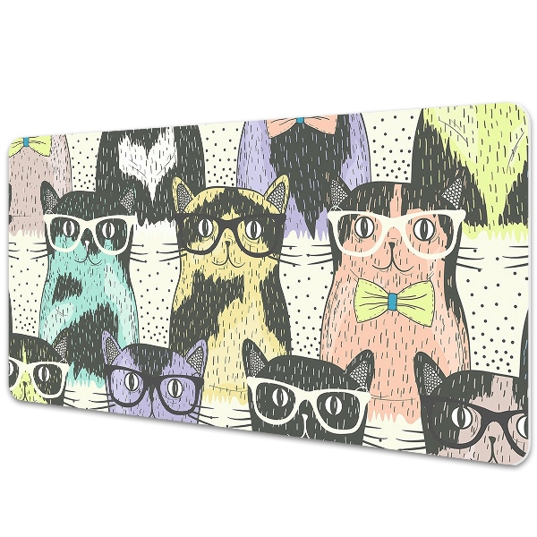 Namizna podloga Cats with glasses