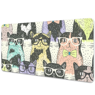 Namizna podloga Cats with glasses