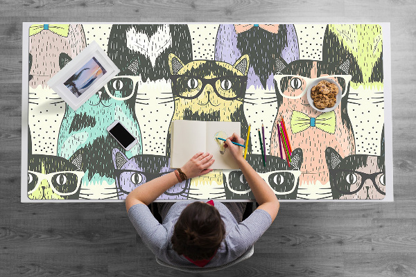 Namizna podloga Cats with glasses