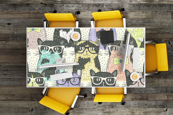 Namizna podloga Cats with glasses