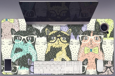 Namizna podloga Cats with glasses