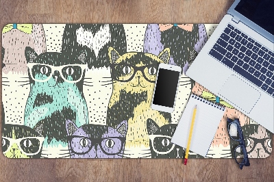 Namizna podloga Cats with glasses